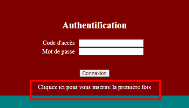 Portail de connexion de CyberpacsWeb.